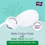 Bella Cotton Pads Round with Aloe Vera Extract - 100 Pcs - Image 3
