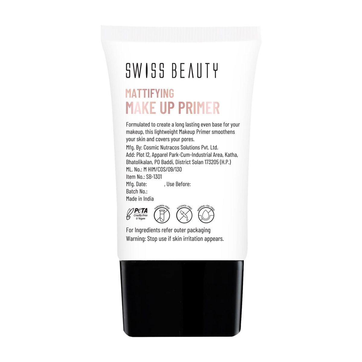 Swiss Beauty Mattifying Makeup Primer | Oil-Free Shine | Minimises Pores | Long-Lasting Base | All skin Types, 30gm - Image 9