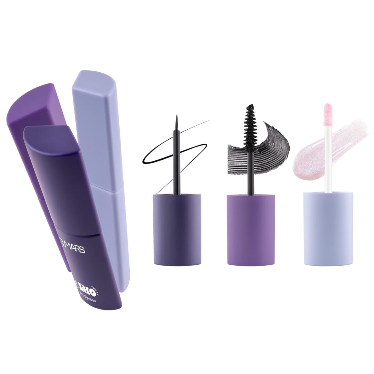 MARS TRIO Treat 3-IN-1 Eye Makeup Kit with Eyeliner, Mascara & Eyeshadow (24.50gm) | Travel Friendly Design | Long-Lasting | Versatile | Effortles Application - Image 8
