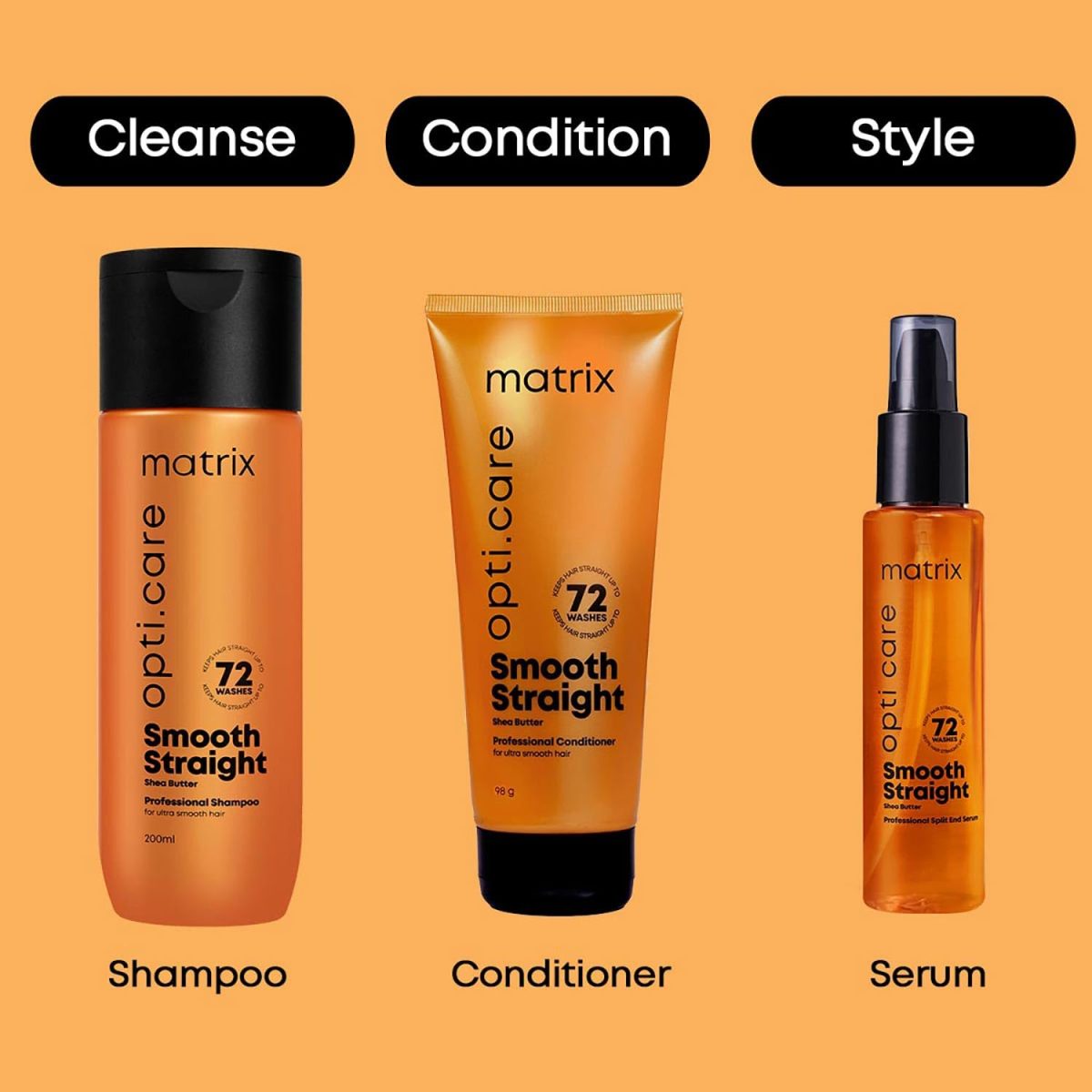 Matrix Opti.Care Professional Conditioner for Salon Smooth Straight Hair | Control Frizzy Hair for up to 4 Days | With Shea Butter | No Added Parabens | (98 g) - Image 5