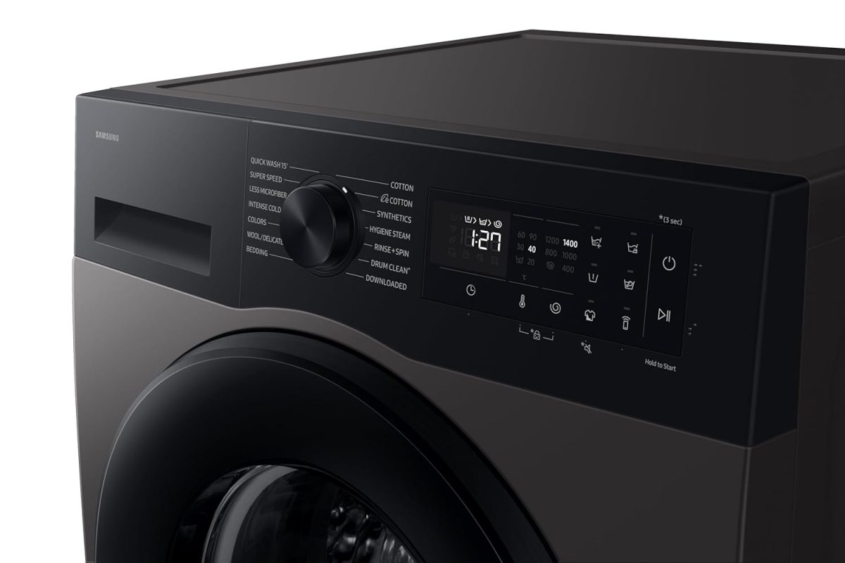 Samsung 9 kg, 5 star, AI EcoBubble, Super Speed, Wi-Fi, Hygiene Steam with Inbuilt Heater, Digital Inverter, Fully-Automatic Front Load Washing Machine (WW90DG5U24AXTL, Inox) - Image 13