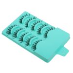 Magideal 5 Pairs Beauty Makeup Handmade Messy Cross Style False Eyelashes Green - Image 5