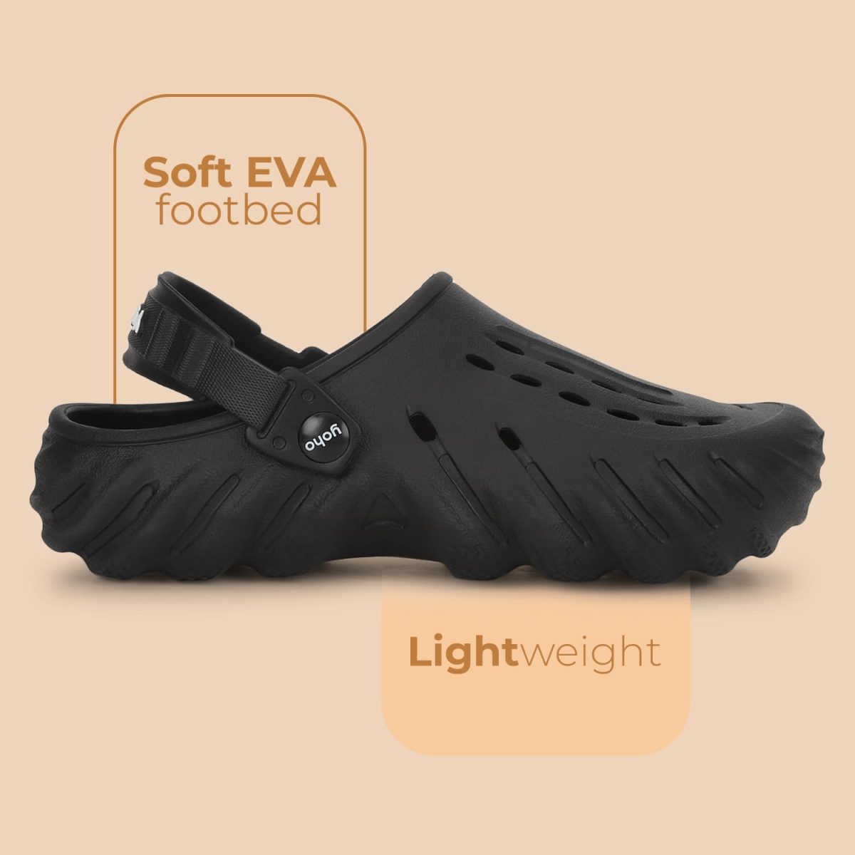 YOHO Wavy Clogs for Men | Trendy | Lightweight | Waterproof l Comfortable l Cushioned - Image 3