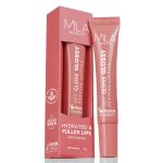 Mila Beauté Peptide Lip Gloss Balm I With SPF & Hyaluronic Acid I Plump & Fuller Lips I Hydrating & Shiny Lip Balm Non Sticky I Highly Pigmented I Soft & Nourished Lips - Peach Sharbat