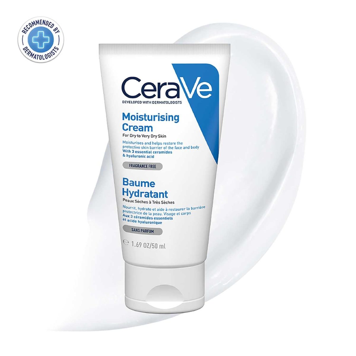 CeraVe Moisturizing Cream For Dry To Very Dry Skin (50ml) - Formulated with 3 Essential Ceramides And Hyaluronic Acid | Non-Comedogenic Moisturizer For Face and Body - Image 13