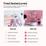 GIOGD Automatic Makeup Brush Cosmetic Brush Cleaner Spinning Blender Machine with USB Cable Brush Cleaner for All Size Makeup Brushes for Women Auto-rotating Brush Cleaner Deep Cleaning - Image 3