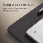 reMarkable Paper Pro Bundle Mosaic Weave Includes 11.8'' Paper Tablet Marker Plus Pen with Eraser and A Book Folio Cover Basalt - Image 6