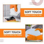 Robustt Heavy Duty Rubber Hand gloves (1 Pair) for Dishwashing, gardening, kitchen cleaning - Image 6