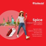 Goldmedal Spice 3-Pin 240V Universal Travel Adaptor with LED Indicator (White) - Pack of 1, Compatible with Worldwide Plugs - Image 8