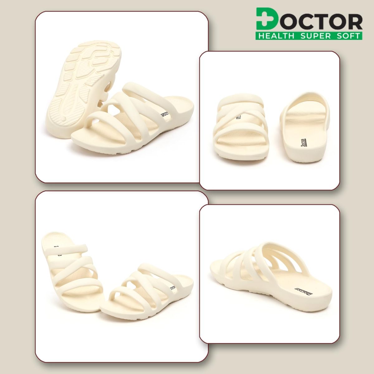 DOCTOR HEALTH SUPER SOFT Women Waterproof Ultra Soft Slipper | Cushion Footbed for Adult Flip Flops | Comfortable Light Weight Slippers | Mild Acupressure | Everyday Slip-on for Women - Image 5