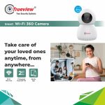 Trueview 2MP Smart CCTV Wi-fi Home Security Camera with Pan Tilt 360° View, 2 Way Talk, Cloud Monitor, Motion Detect, Supports SD Card Up to 256 GB, Night Vision, Alexa (2mp-Robot) - Image 4