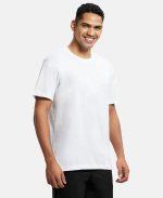 Jockey 2714 Men's Super Combed Cotton Rich Solid Round Neck Half Sleeve T-Shirt - Image 2