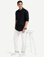 Amazon Brand - Symbol Men's Cotton Shirt | Casual | Plain | Full Sleeve | Summer - Regular Fit (Available in Plus Size and Combo Packs) - Image 3