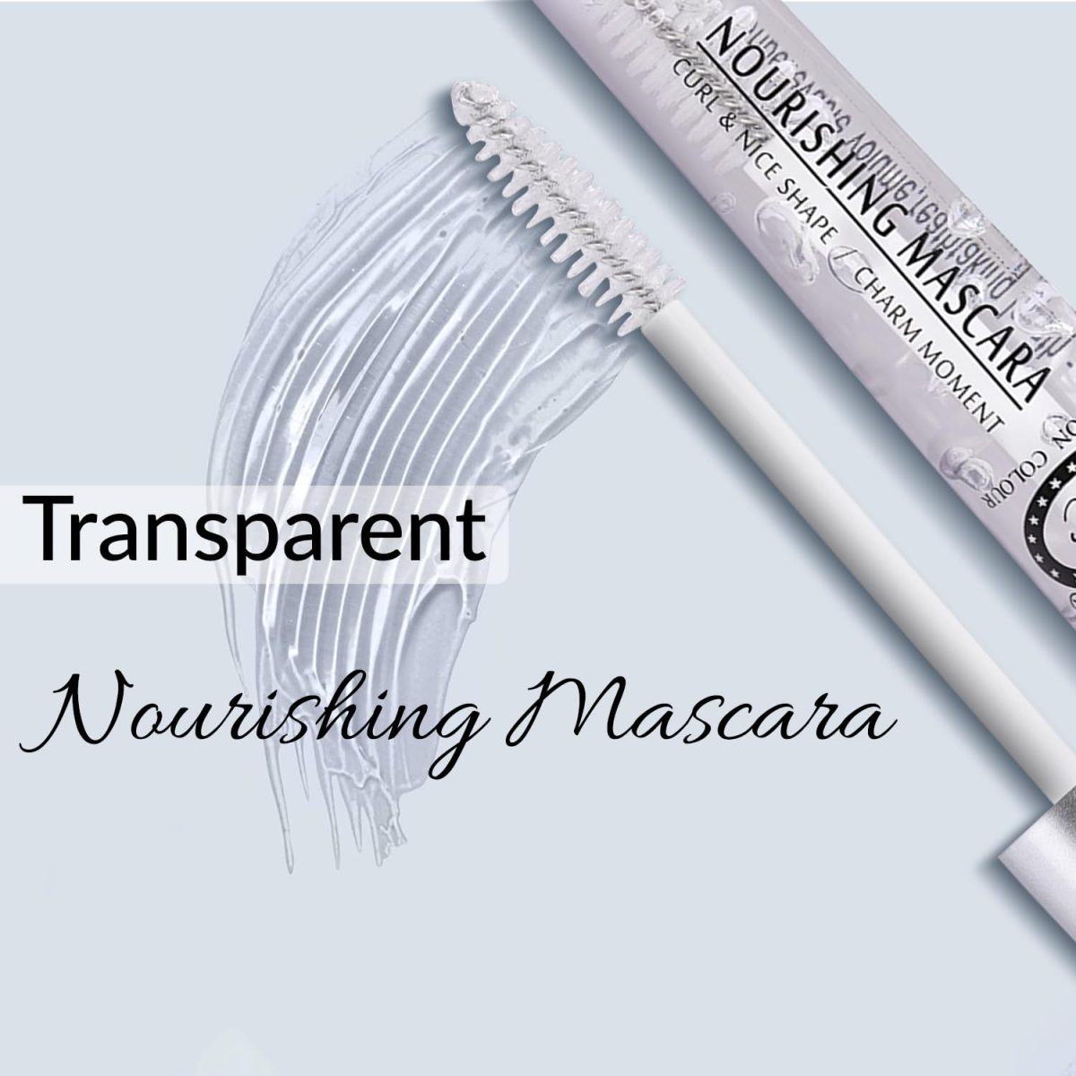 Fashion Colour Clear Lash & Brow Mascara – 8ml | Transparent Mascara Waterproof & Long Lasting | Clear Eye Brow Enhancer, Eye Brow Set Gel & Shaper, Lengthening Mascara for Women Enriched with Vitamin E (Transparent) - Image 2
