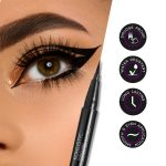 RENEE Pointy End Sketch Pen Smudge Proof Eyeliner - Matte Finish, Light Weight, Water Resistant, Long Stay Highly Pigmented with One Stroke Application Formula - Black - Image 3