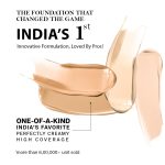 FLiCKA The Base Story Cream Foundation for Face Makeup 8.5gm | Medium to High Coverage | Waterproof & Long Lasting | Smooth & Matte Finish with SPF | All Skin Types | 02 Beige - Image 7