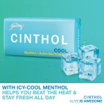 Cinthol Cool Soap, 100g (Pack of 5) | with Icy-cool Menthol | Soaps For Bath | Grade 1 Soap | For All Skin Types - Image 3