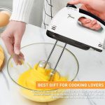 BrenzaFab 260W Electric Hand Mixer | Hand Blender | Egg Beater | Cake Maker | Beater Cream Mix | Food Blender | Whipping Cream, Kitchen Beating Eggs Cake With 7-Speed - Image 5