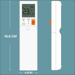 Zieva Compatible For Mitsubishi Ac Remote Replacement For 1, 1.5, 2 Ton Split/Window Air Conditioner - Please Match The Original Remote (Ac 244),White - Image 7