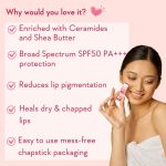 WishCare Tinted Lip Balm with SPF 50 PA+++ - Brightening Lip Balm for Dark Lips with Kojic Acid & Niacinamide- SPF lip balm for Women 5g - Image 4