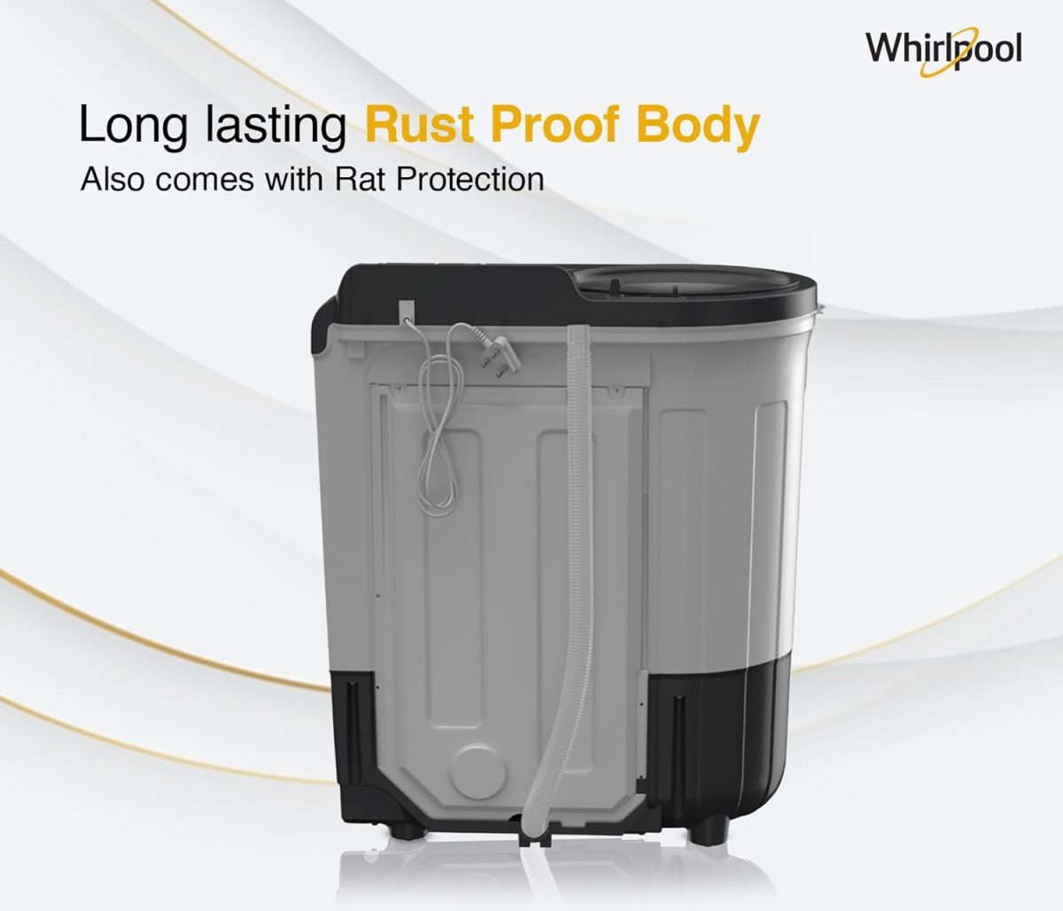 Whirlpool 6.5 Kg 5 Star Magic Clean Semi-Automatic Top Loading Washing Machine (MAGIC CLEAN 6.5 GREY, 4 Year Comprehensive Warranty, 1400 RPM Motor, 5 Year Motor Warranty) - Image 8