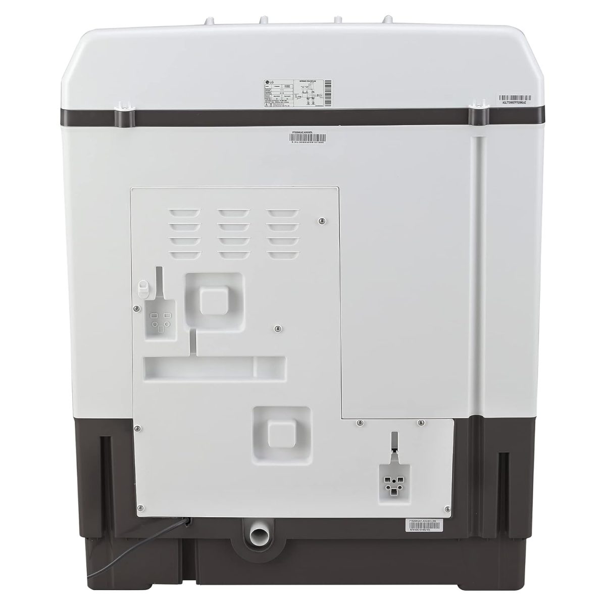 LG 7 Kg 5 Star Wind Jet Dry Semi-Automatic Top Loading Washing Machine (P7020NGAZ, Dark Gray, Rat Away Feature) - Image 8