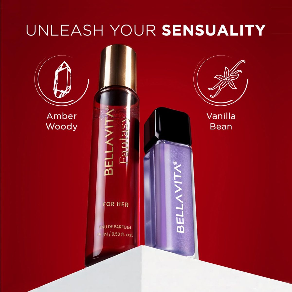 BELLAVITA Mood Enhancing Seduction Lip Gloss and Perfume Combo pack | Gift set | Mood Duos Perfume 15ml & Mood Matching pH Adapting Lip Gloss 4ml | Hydrating and Glossy Finish - Image 7