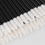 VOIISH Disposable Lip Brush Pack of 50 | Lipstick & Lip Gloss Wands | Eyeshadow Brushes | Travel-Friendly Makeup Applicator Tool Kit | Black - Image 4