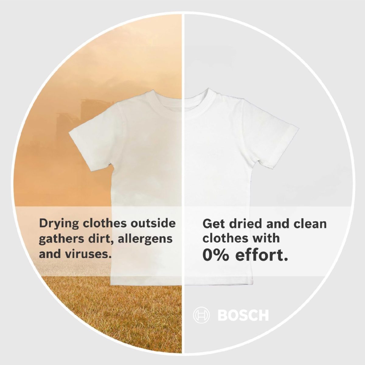 Bosch 9 kg Fully Automatic Front load Condenser Tumble Dryer WPG24108IN, Silver, Inbuilt Heater) - Image 2