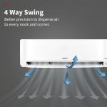Hitachi 2 Ton Class 3 Star, 4-Way Swing, ice Clean, Xpandable+, Inverter Split AC (100% Copper, Dust Filter, 3400SXL RAS.D322PCBIBS, White) - Image 8