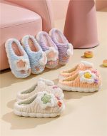 Panihari Warm Slipper for Women's Fur Closed Toe Intresting Star Winter Fashion for House & Bedroom Home Indoor Outdoor Sandals (1 Pair) - Image 7