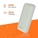 amazon basics 20000 Mah 22.5 W Ultra Fast Charging Power Bank | Type C Power Delivery (Input & Output) | Quick Charge | Two-Way Fast Charging (Lime) - Image 2