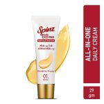 SpinZ Bb Pro Brightening & Beauty Full Coverage Radiant Face Cream With Spf 20 Pa++ (Beige 01) All-In-One Daily Cream With Silky Smooth Formula Instant Brightness, Covers Dark Spots (29G) - Image 9