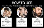 FEORA Beard Color Pencil for Men, Beard Filling Waterproof Sweat Proof Pen Kit for Patchy Areas/Male Mustache Repair Shape, Beard, Moustache & Eyebrows, Enhance Facial Hair, Mustache and Beard - Image 4