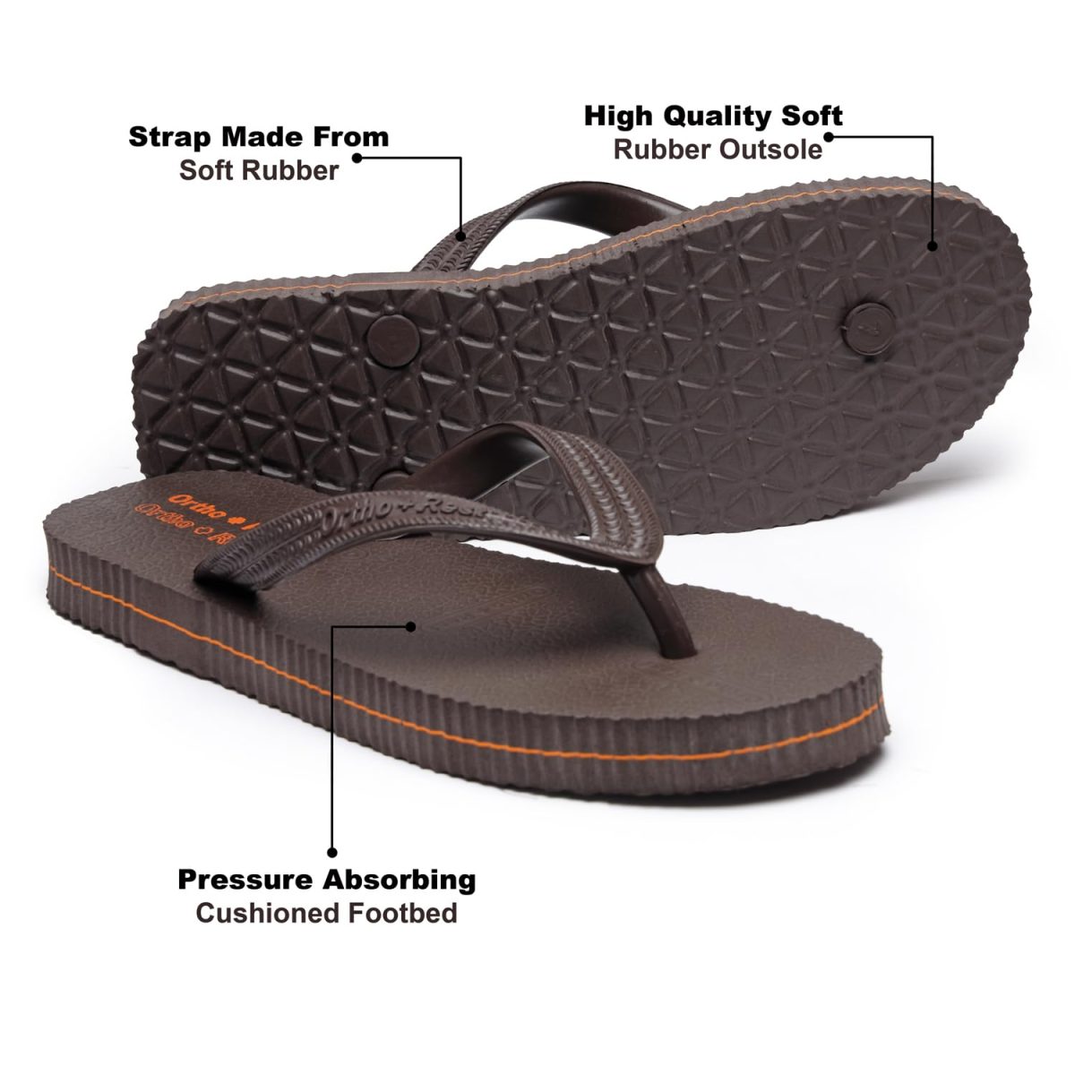 Ortho + Rest Hawai Chappal for Women and Men | Comfortable Orthopedic Slippers - Image 3
