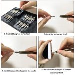 Zaptec 25 in 1 Precision Small Magnetic Screwdriver Set Multi Pocket Repair Tool Kit for Mobile, Laptop, Electronics, iPad, Mackbook, Watch - Image 7