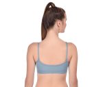 Bold Bliss Cotton Sports Bra for Women/Gym/Yoga/Workout Bra Non Padded Wire Free Full Coverage with Adjustable Straps (Pack of 3) (Gray, Pink, Green) - Image 5