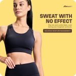 Boldfit Nylon Spandex Removable Padded Sports Bra for Women Gym Sports Bra for Girls Workout Full Coverage Padded Sports Bra for Gym Yoga Running Scoop Neck Elastic Bottom Band Support - Image 6