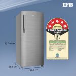 IFB 197L 5 Star Direct Cool Single Door Refrigerator (IFBDC-2235DBSE, Brush Grey, Advanced Inverter Compressor, Extraordinary Storage with Humidity Controller) - Image 3