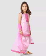 Angel f Studio Girls' Raw Silk Salwar Suit - Image 4