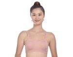 Bold Bliss Cotton Sports Bra for Women/Gym/Yoga/Workout Bra Non Padded Wire Free Full Coverage with Adjustable Straps (Pack of 3) (Gray, Pink, Green) - Image 3