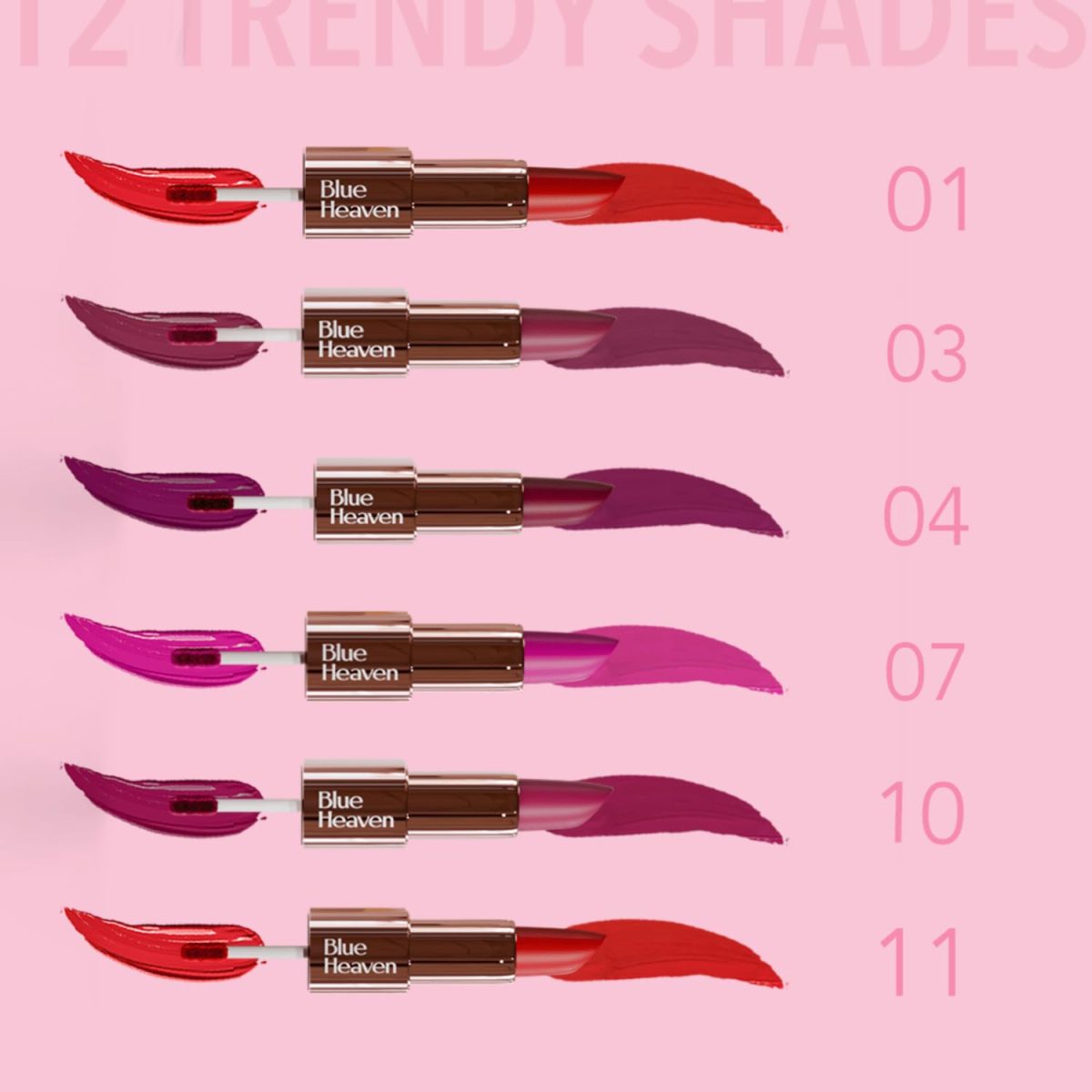 Blue Heaven Love Duo 2 in1 Dual Sided Lipstick for women | Non Transfer| Hydrating and Long Lasting Upto 12 hrs | Soft Matte Finish formula - 07 |1.5ml + 4g - Image 4