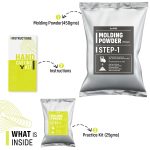 Kraftify Molding Powder for Hand & Foot Casting,Moulding Powder 450gm & Practice Kit 25gm, Hand Impression Material, Molding Clay - Image 2