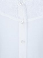 BAND BOX Polyester White Shirt For Girls, Full Sleeve With Shoulder Net Embroidered For Pretty Girls, Collered Neck Relaxed Fit And Botton Closer (White, 2-3 Years) - Image 3