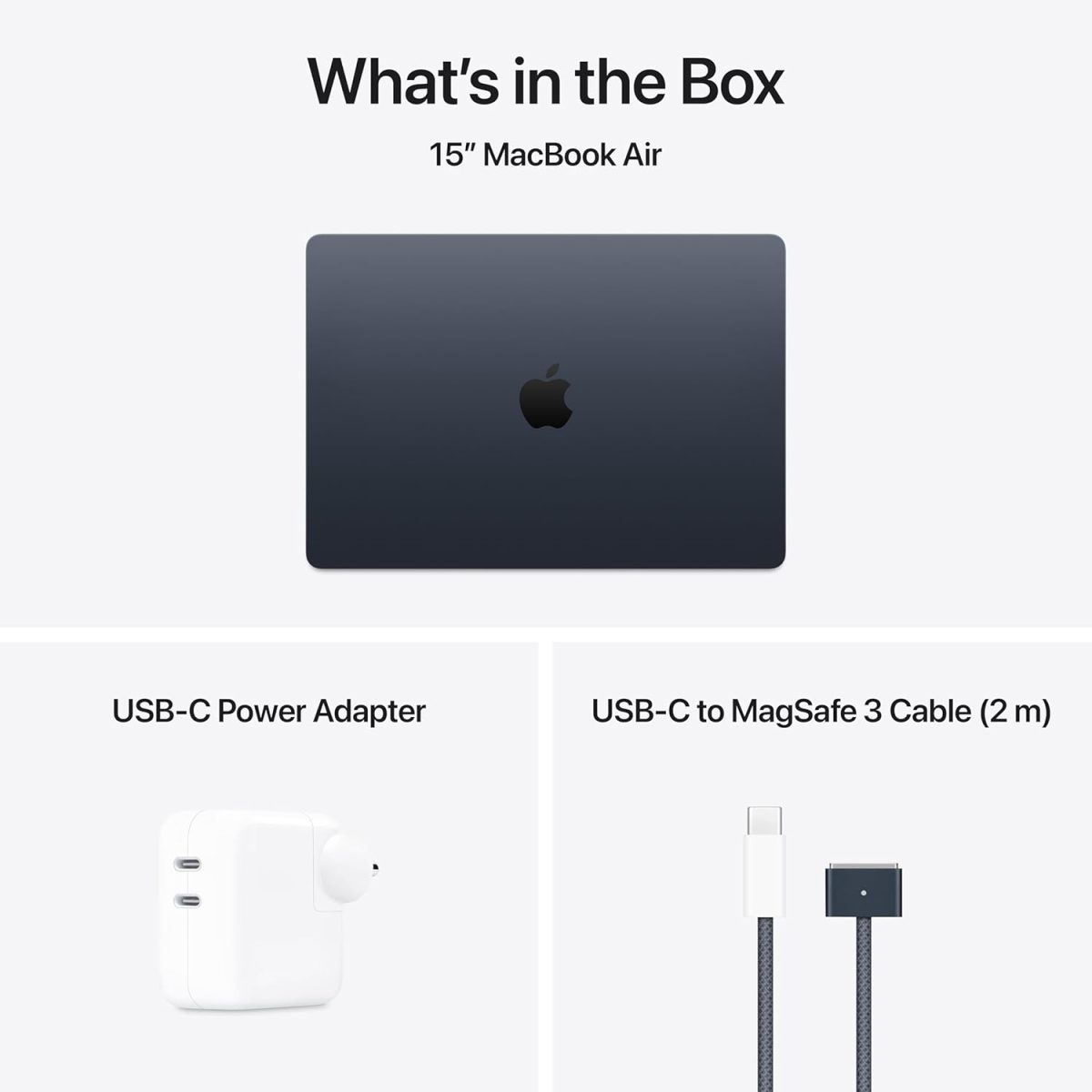 Apple 2025 MacBook Air (15-inch, Apple M4 chip with 10-core CPU and 10-core GPU, 16GB Unified Memory, 512GB) - Midnight - Image 6