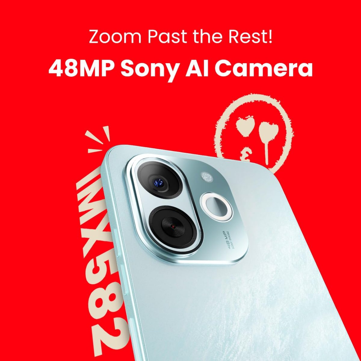 Tecno POP 9 5G Azure Sky, 4GB+128GB| Segment's 1st 48MP Sony AI Camera| Segment's 1st 5G with NFC | D6300 5G Processor | 4+ Year Lag Free Fluency |5000 mAh Battery |Dual Speaker |Without Charger - Image 6