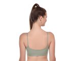 Bold Bliss Cotton Sports Bra for Women/Gym/Yoga/Workout Bra Non Padded Wire Free Full Coverage with Adjustable Straps (Pack of 3) (Gray, Pink, Green) - Image 4