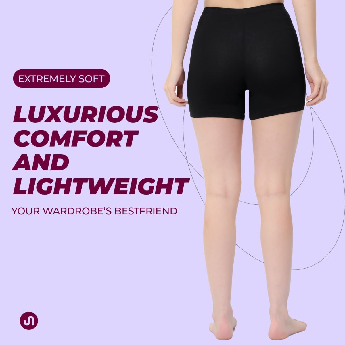 Bodyband Women's Stretchable Cycling Shorts - Skin Fit Tights for Gym, Sports, Running, Yoga and Dresses - Image 6