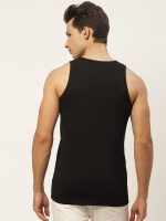 Veirdo® Pure Cotton Sleeveless Regular Fit Front Print Placement Scoop Neck Vest for Men & Boys - Image 2