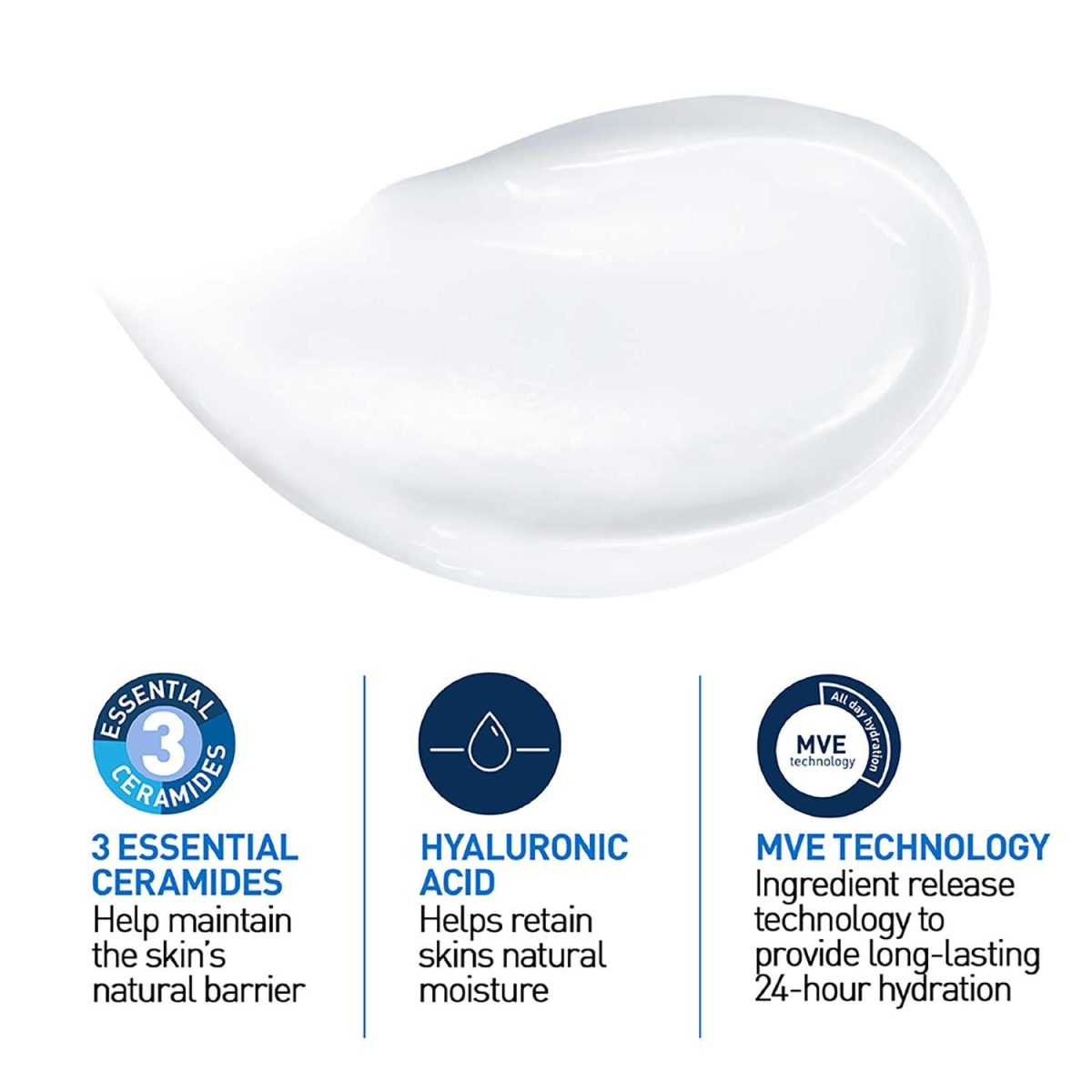 CeraVe Moisturizing Cream For Dry To Very Dry Skin (50ml) - Formulated with 3 Essential Ceramides And Hyaluronic Acid | Non-Comedogenic Moisturizer For Face and Body - Image 4